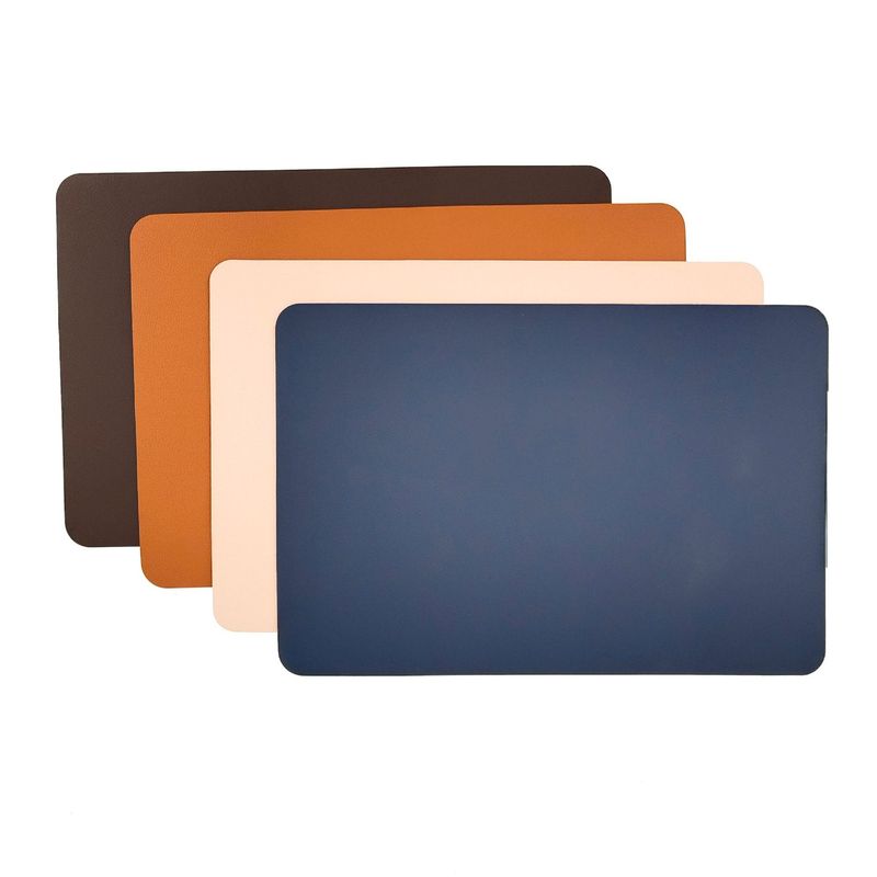 Tovaglietta in pelle bifacciale, quadrata, resistente al calore, impermeabile, resistente all'olio, per hotel e ristoranti_voghion.com