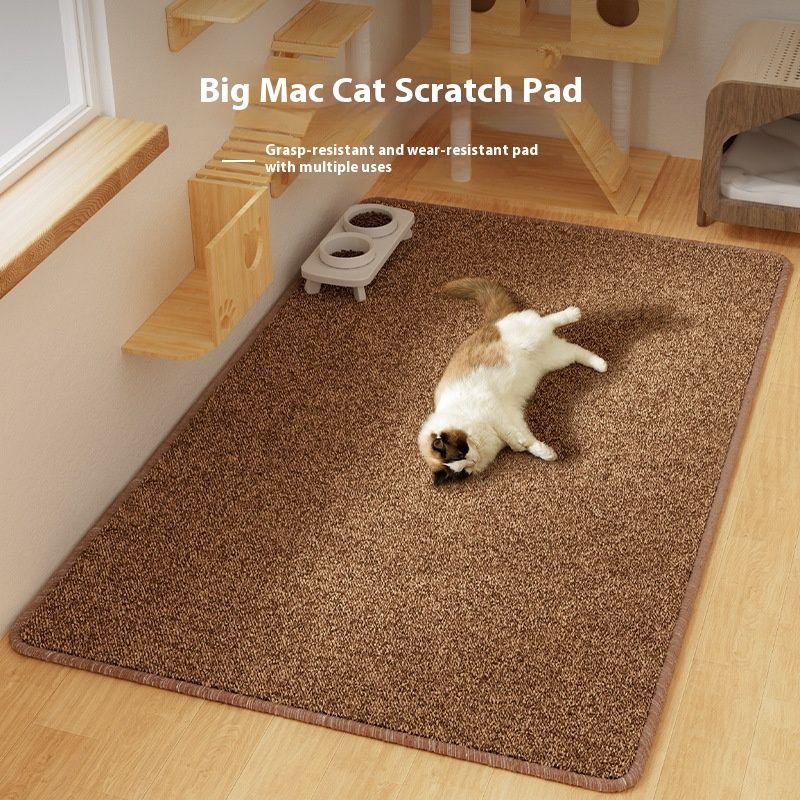 Almohadilla de alfombra de sisal para mascotas y gatos, resistente a arañazos, resistente al desgaste, lavable, fácil de limpiar y a prueba de humedad._voghion.com