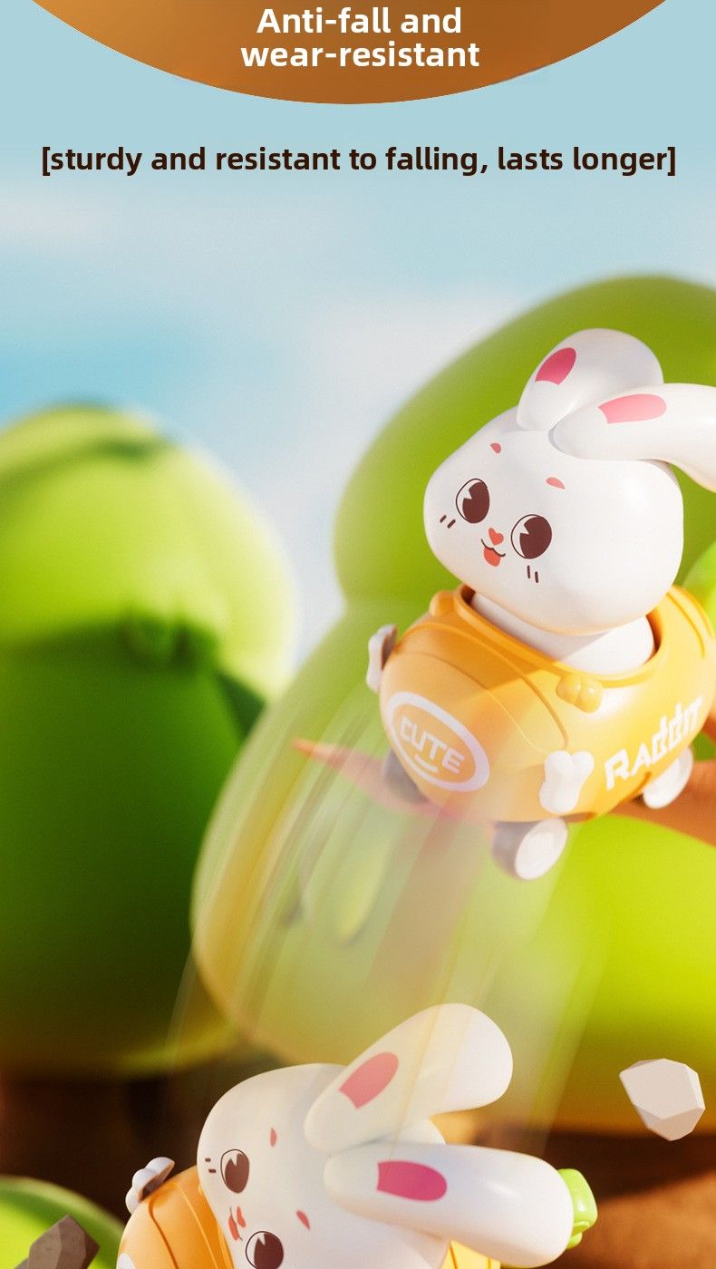 Children's Push And Slide Rabbit Inertia Pull Back Car 1 To 3 Year Olds Baby Educational Early Learning Toy For Girls_voghion.com