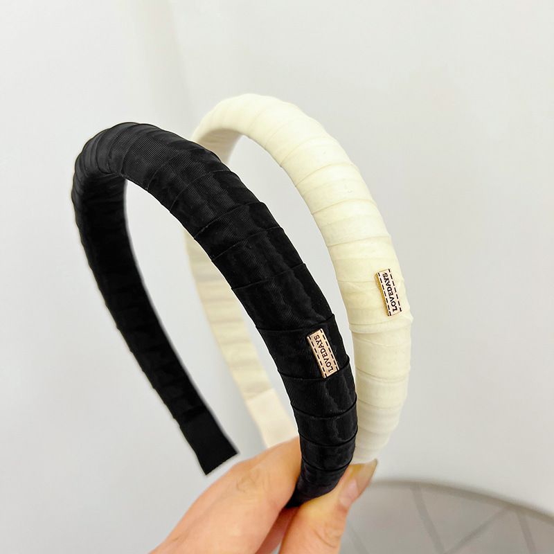 Unisex Sponge galvas saite Sieviešu galvas saite ar augstu galvas saiti vienkrāsaini ietīšanas matu aksesuāri matu caurumu mazgāšanas matu saišķis_voghion.com