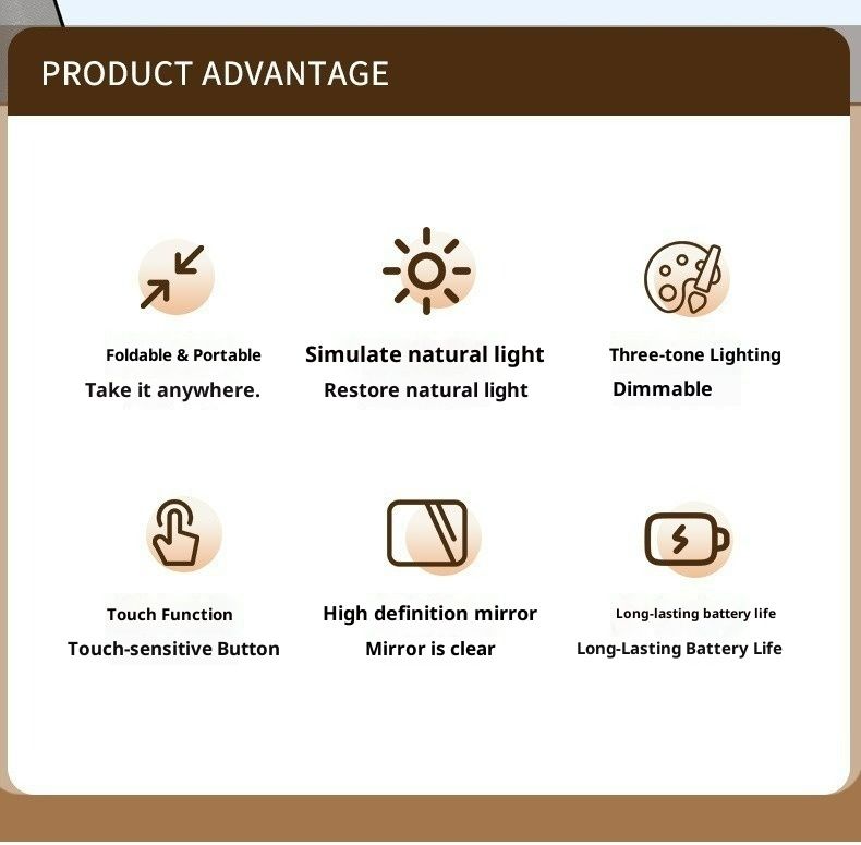 Small Deng Small Deng Sun Visor Makeup LED Shatterproof Car Interior Accessories HD With Light Car-mounted Vanity Mirror_voghion.com