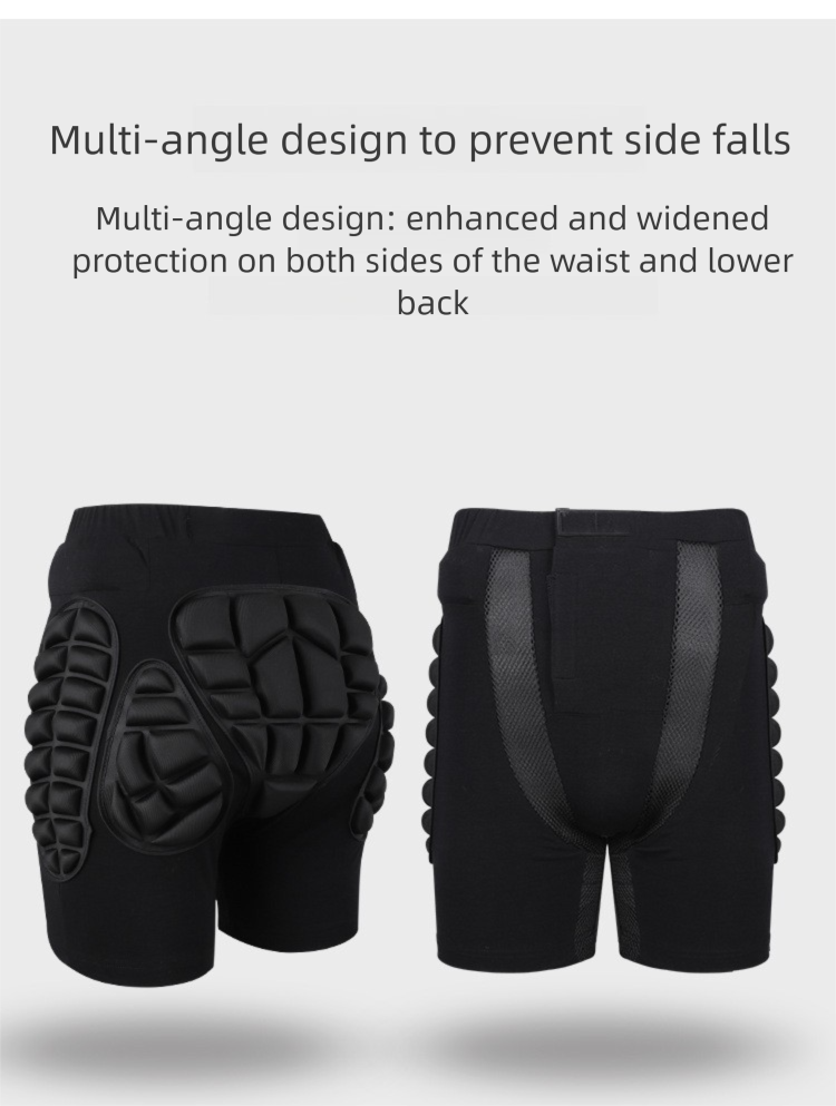 Équipement de protection pour patins à roulettes simples et doubles, sous-vêtements, coudières, genouillères, ski, protection des hanches_voghion.com