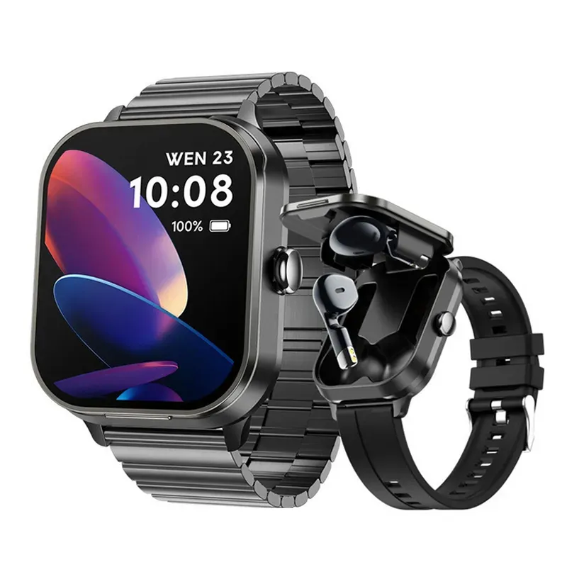 NEUE Smartwatch TWS 2-in-1 Kabellose Bluetooth 5.3 Kopfhörer Sport-Smartwatch mit NFC für Damen und Herren_voghion.com
