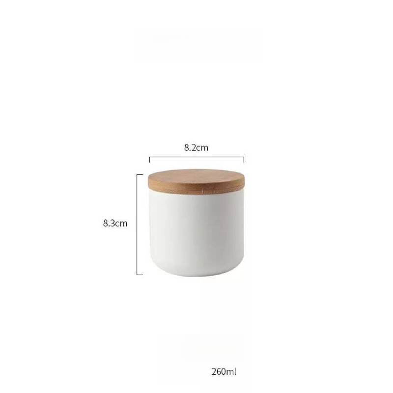 Nordic Kitchen Ceramic Sealed For Coffee Beans Tea Five Grains Seasoning Storage Jar With Lid_voghion.com