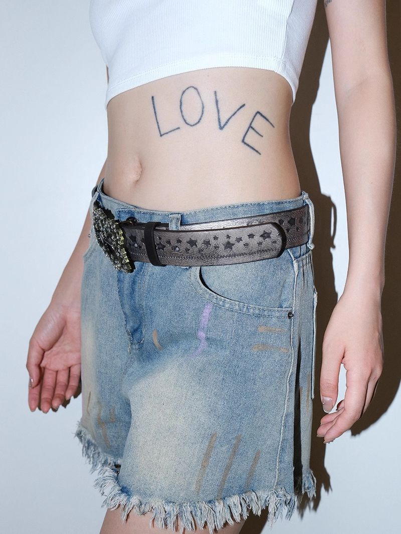 Nova Flash Diamonds Women's Multifunctional Daily Casual Jeans One Belt For All_voghion.com