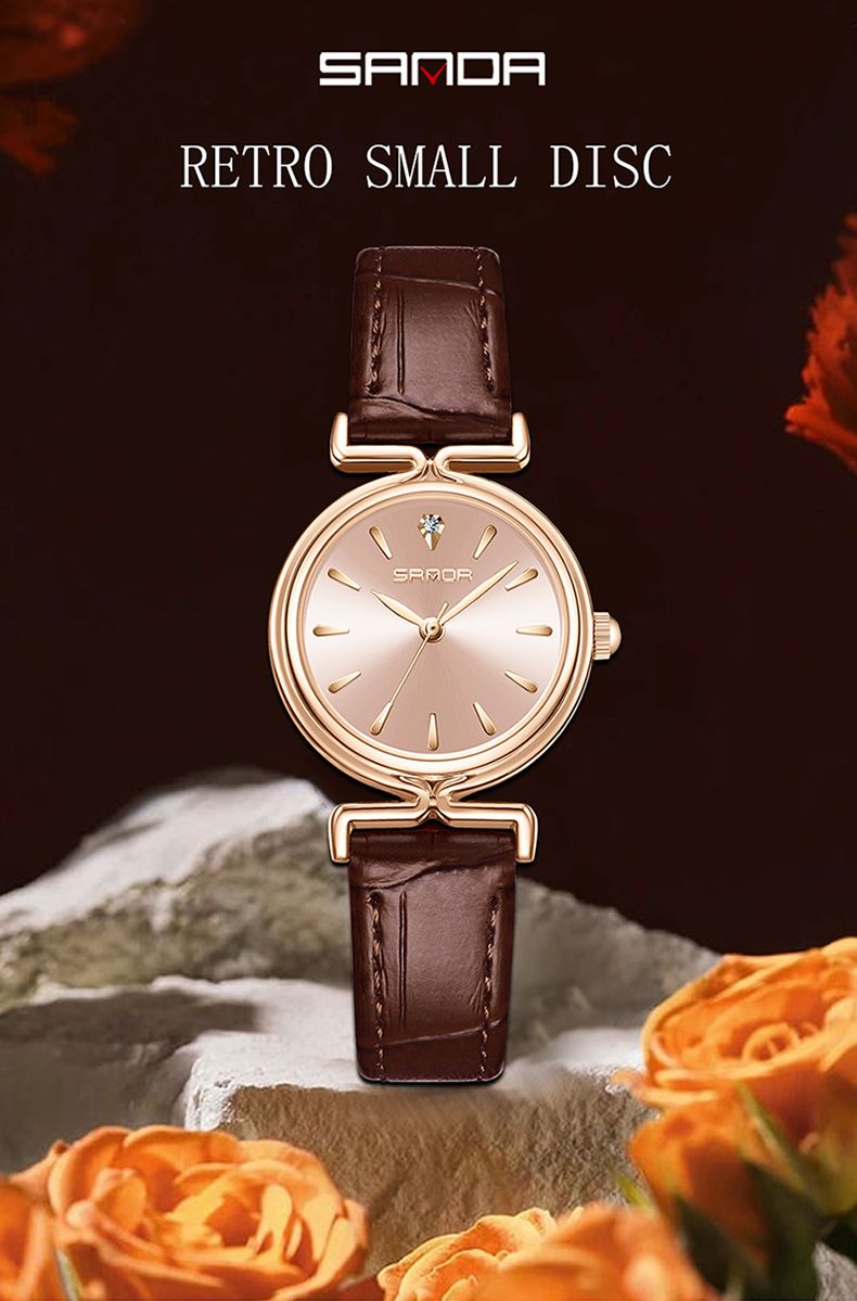 Women's Vintage-Inspired Quartz Watch With Mesh/Leather/Stainless Steel Strap, Minimalist Bar Dial, Light Luxury Casual Wristwatch Dial Watch Female_voghion.com