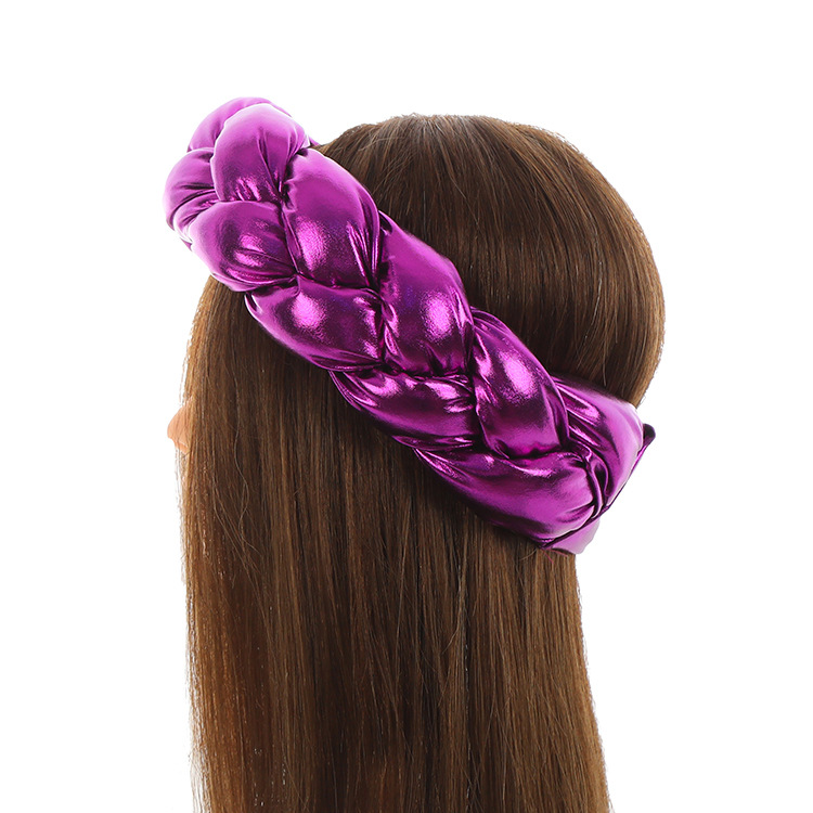 New Twist Braid Muslim Multi Color Elastic Hair Band_voghion.com