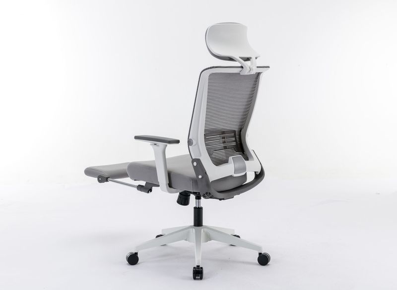 Ergonomic Office Chair With Lumbar Support & Headrest & Flip-up Arms Height Adjustable Rocking Home Office Desk Swivel High Back Computer Chair Warm Taupe Mesh Study Chair_voghion.com