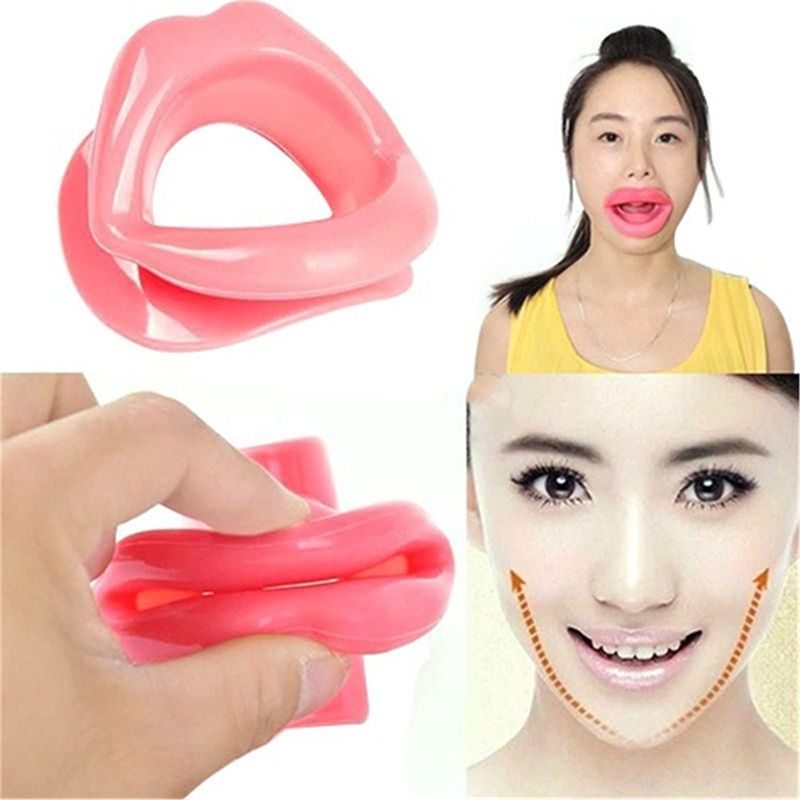 Silicone Rubber Face Slimmer Exercise Mouth Piece Muscle Anti Wrinkle Lip Trainer Mouth Massager Exerciser Mouthpiece Face Care_voghion.com