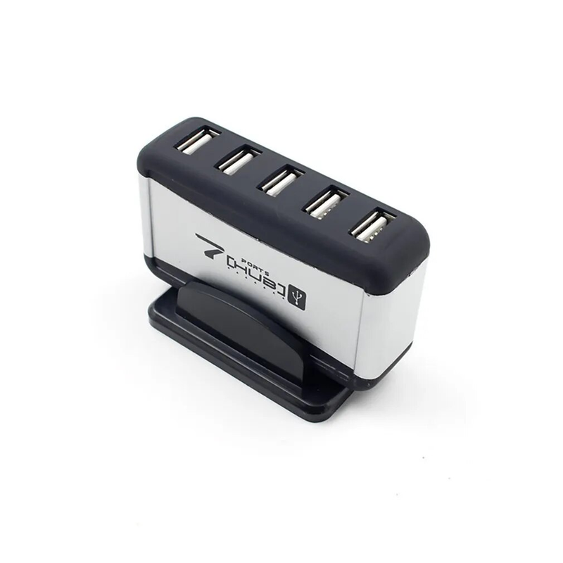 Distributore hub USB 2.0 a 7 porte PC Smartphone Presa ad alta velocità Caricatore da tavolo Hub per laptop Accessorio splitter_voghion.com