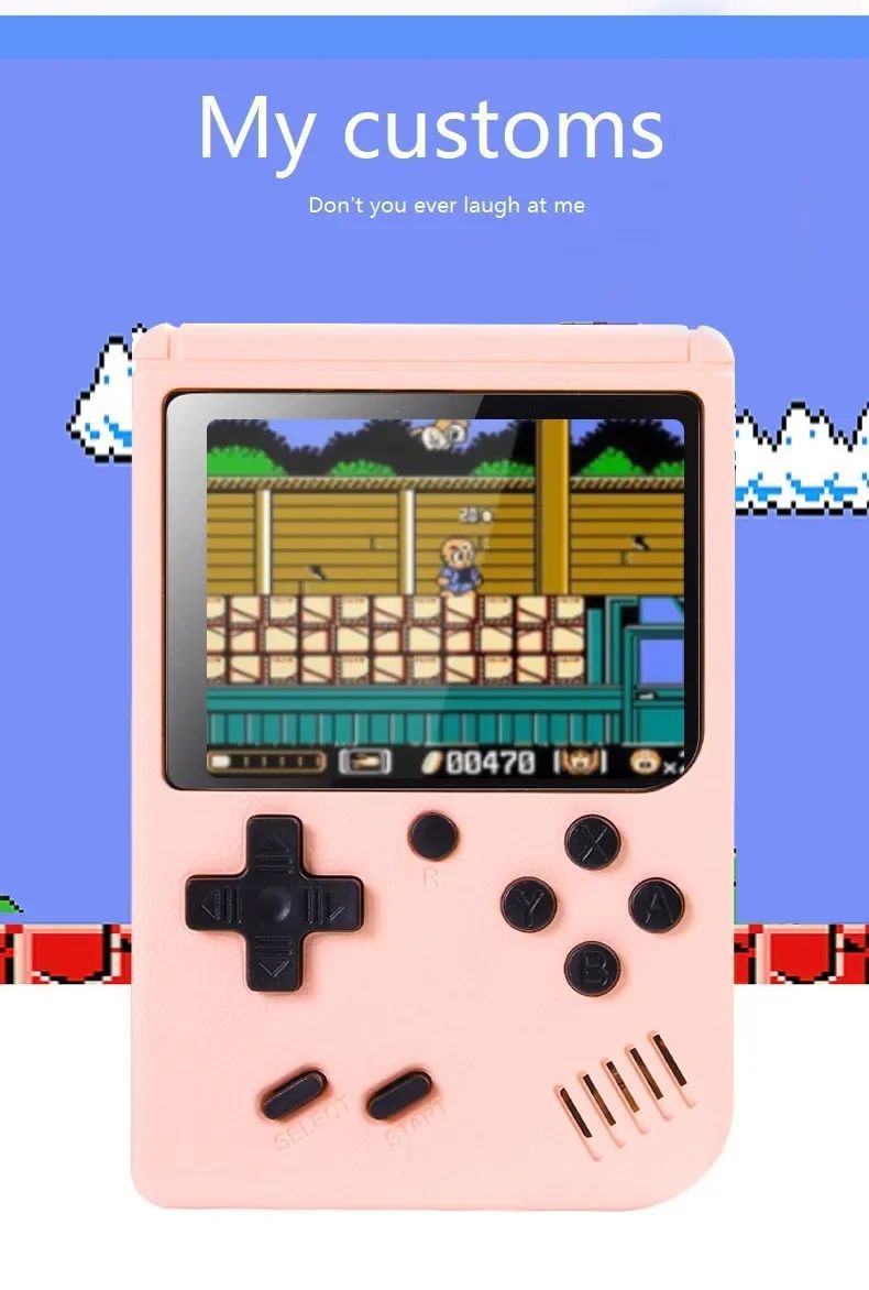 Retro przenośna mini konsola do gier wideo 8 bitów 3.0 cala_voghion.com