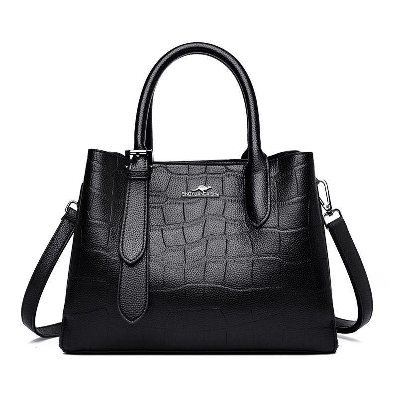 Borsa a tracolla con motivo coccodrillo, nuova da donna, modello canguro semplice_voghion.com