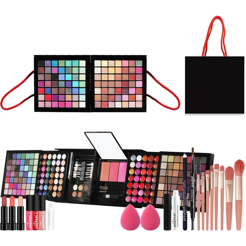 Makeup Sets Exclusive POPFEEL Makeup Set 177 Colors Eye Shadow Pearlescent Matte Lip Gloss Blush Contour Combination Palette_voghion.com