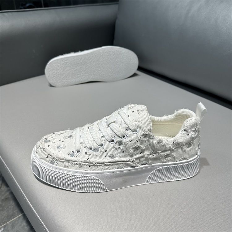 Trendy Herren Sommer neue Low Cut Pailletten Stoffoberfläche, bequeme lässige Boardschuhe mit weicher Sohle_voghion.com