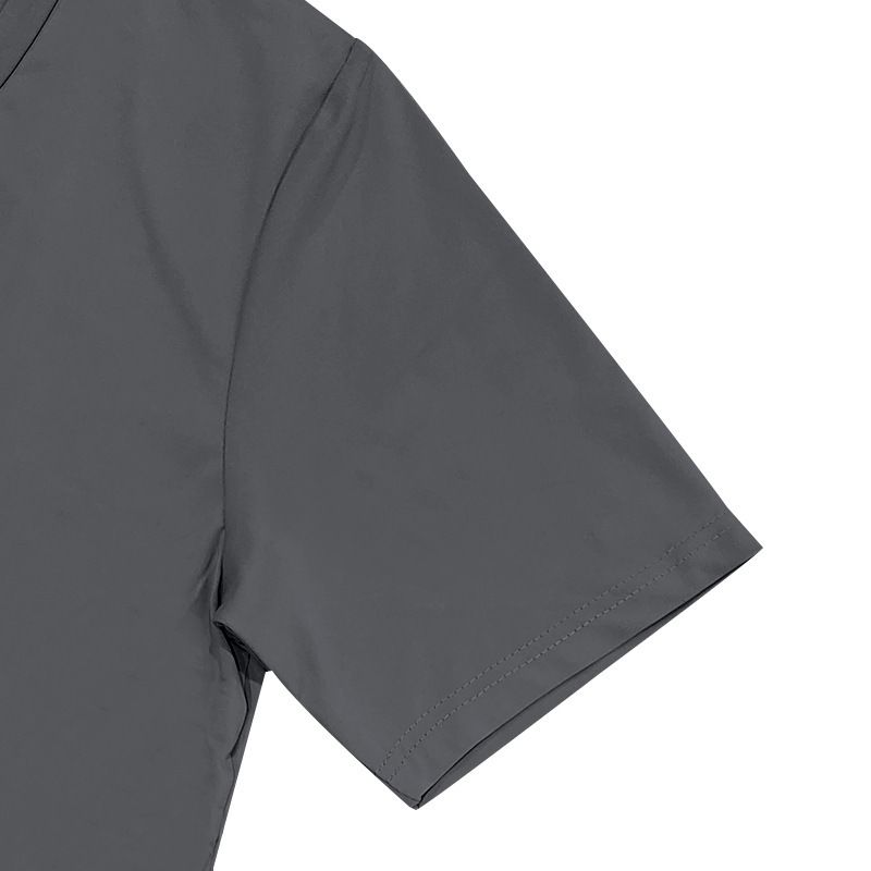 Herrenbekleidung T-Shirt Einfarbig V-Ausschnitt Kurzarm Sommer Neue Große Größe Trend Tops_voghion.com