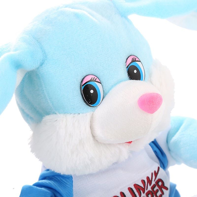 New Plush Crossborder Electric Toy With Singing And Dancing Donkey And Rabbit Ears 30cm Height_voghion.com