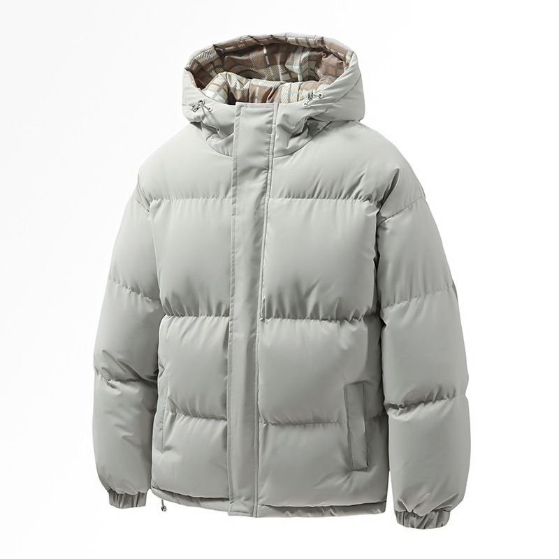 New Style Hooded Simple Warm Cotton Unisex Versatile Thickened National Trend Autumn Winter Loose Puffer Jacket_voghion.com