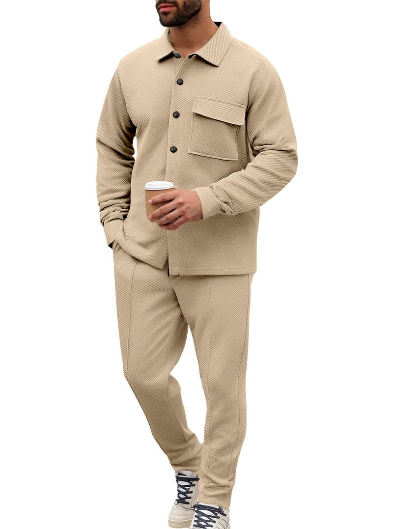 Abbigliamento da uomo Giacca monopetto slim fit da uomo - Cappotto casual con revers a lancia Tendenze moda più vendute_voghion.com