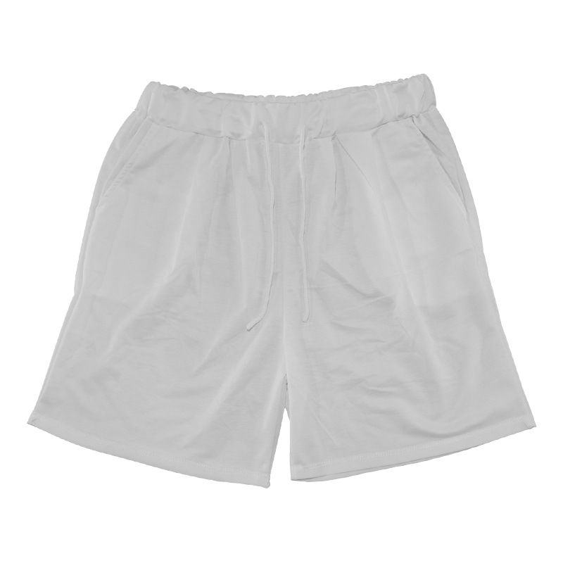 2024 grand ensemble décontracté ample manches courtes T printemps/été shorts couleur unie vêtements pour hommes_voghion.com