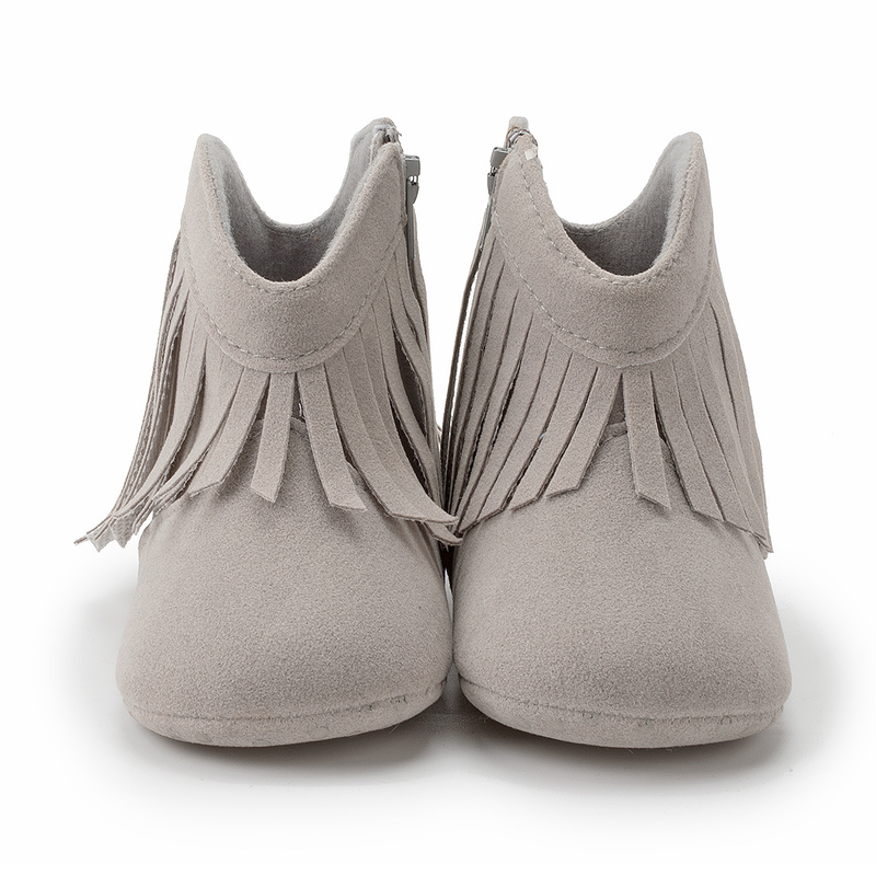 Baby Shoes Tassels Small Boots Warm Boots Soft Soled Toddler Shoes Enhanced Non-deformable Tassel Shoes_voghion.com
