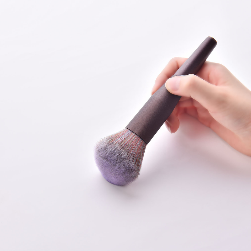 7-teiliges Make-up-Pinsel-Set, Holzgriff, Pinselspitze, lila Hemdschutz, Make-up-Tools GUJHUI_voghion.com