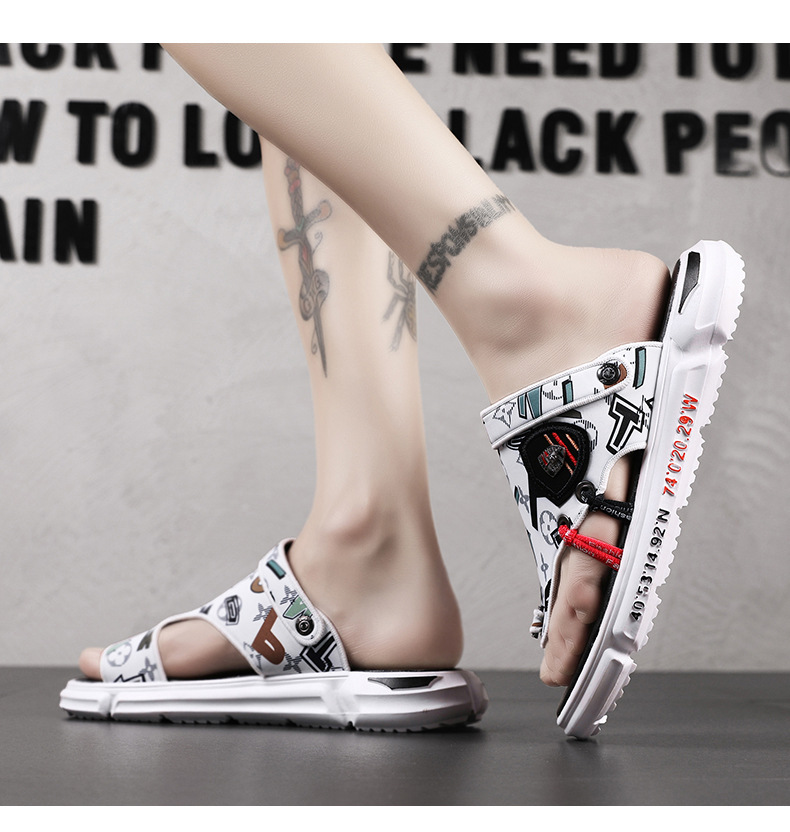 2023 new summer sandals and slippers dual-use cool beach shoes casual all-match open-toed sandals and slippers comfortable men's shoes_voghion.com