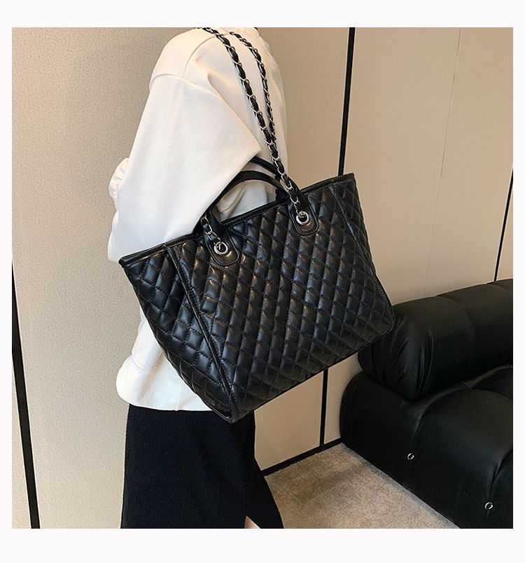 Women's Handbag Diamond Gott Bag Women's Large Capacity Tote Chain Bag Shoulder Bag_voghion.com