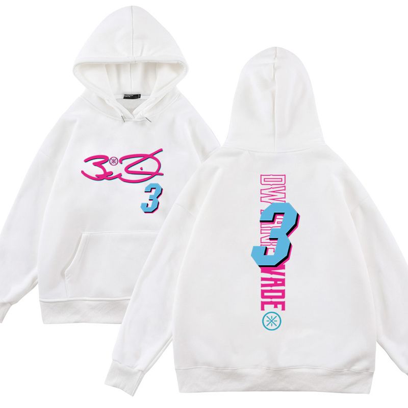 Felpa con cappuccio a maniche lunghe 370G Basketball Wade Signature 3 da uomo e da donna, stampata, autunno/inverno, abbigliamento alla moda ampio_voghion.com