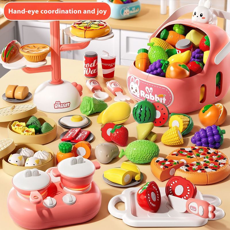 Giocattolo per bambini Fruit Joy Ragazzi e ragazze che giocano a casa Verdure Baby Cutting Kitchen Set Torta Regalo_voghion.com