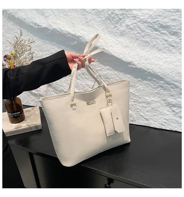 Women's Bags Combination Three Piece Large Capacity Underarm Bag New Fashion Casual Texture Commuting Women's Shoulder Tote Bag_voghion.com