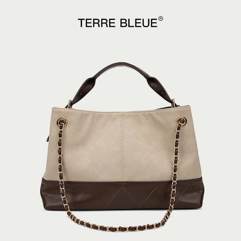 Women's Leather Quilted Tote Bag, High-grade PU Fabric, Designer Shoulder Chain Wallet, Large Capacity, Including A Gift Bear Charm._voghion.com