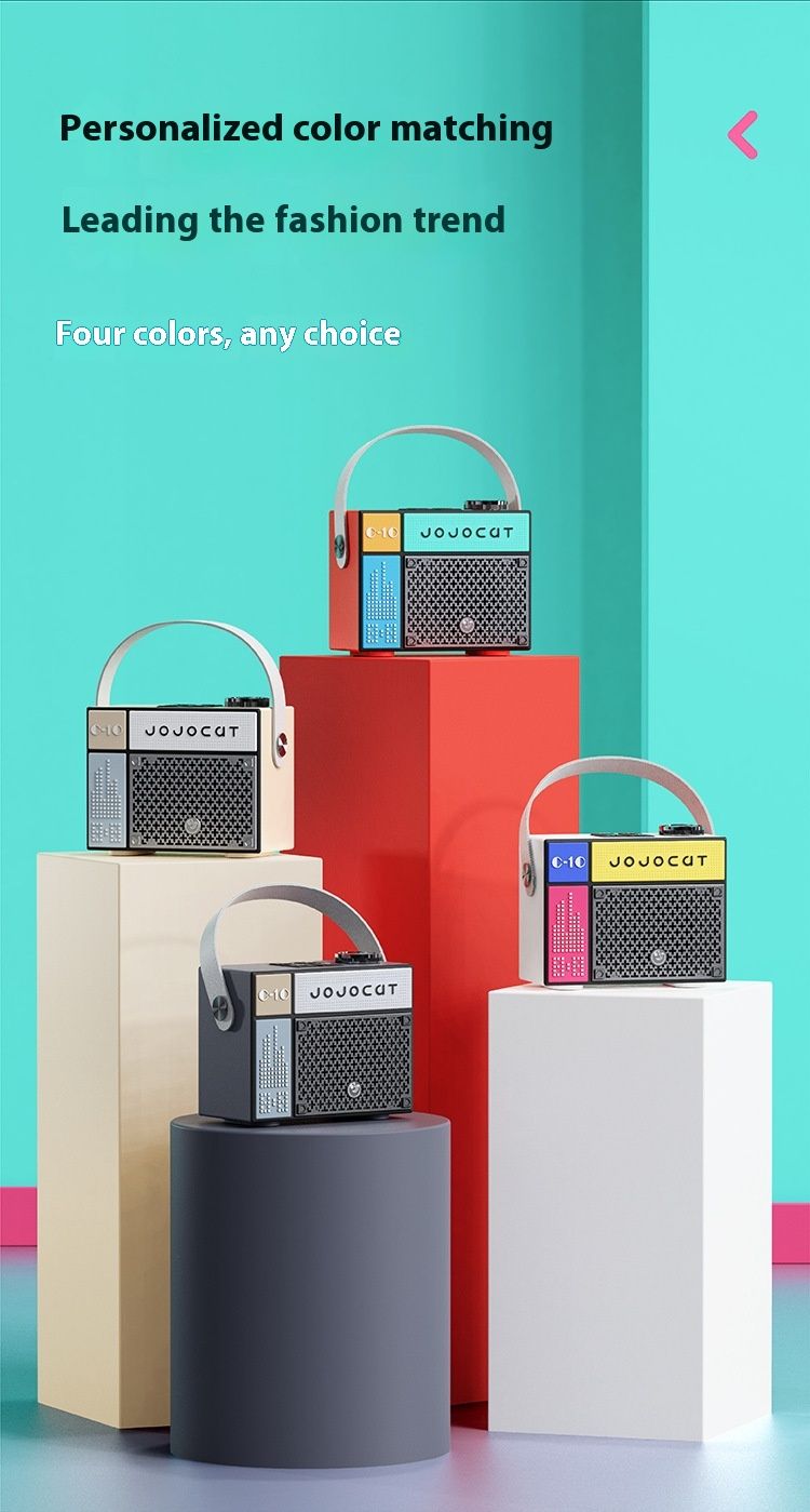 Retro Bluetooth Speaker - Vintage Wireless Speaker With TF Card Support, 5W Bass Sound, 10H Playtime - Portable Desktop Decor For Home/Outdoor_voghion.com