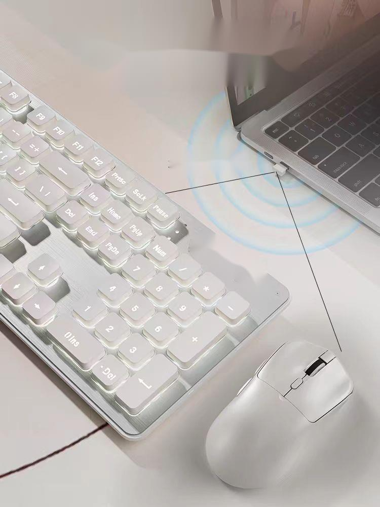 Mouse Set Ultra Thin Wireless Keyboard Low Frequency Charging Transparent Computer Laptop Universal_voghion.com