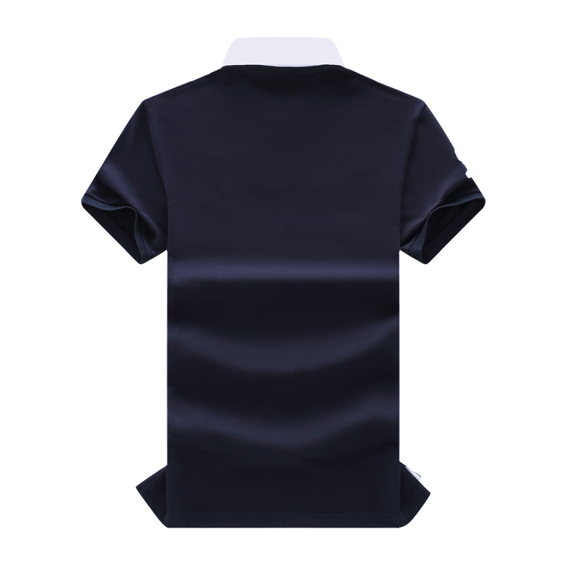 Neu Kurzarm-Poloshirt für Herren Leichter Luxus Royal Freizeit Sport Große Größe Reine Baumwolle Stickerei Farbblock_voghion.com