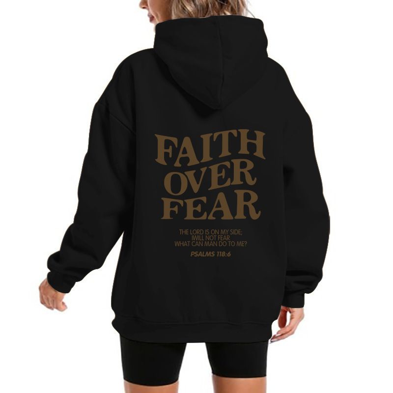 Unisex Fleece-Lined Hoodie With Kangaroo Pocket – Oversized Pullover Sweatshirt With Bold Letter Print For Streetwear & Casual Comfort_voghion.com