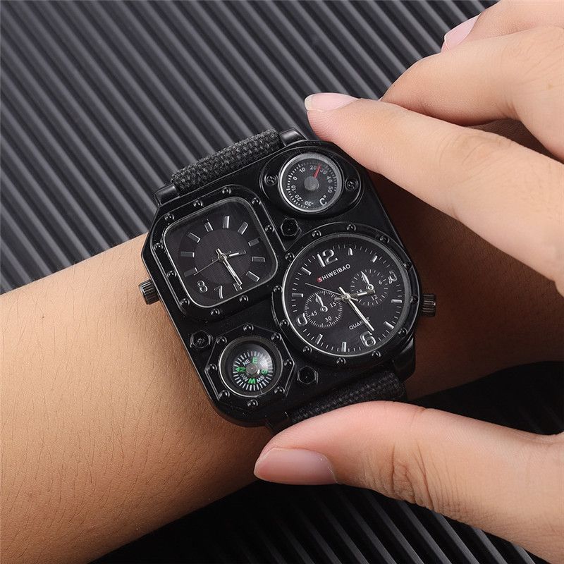 Cool Quartz Outdoor Yürüyüş Pusulası, Erkek Saati, Ortaokul Öğrencisi, Niş Özel Kuvvetler Asker Saati_voghion.com