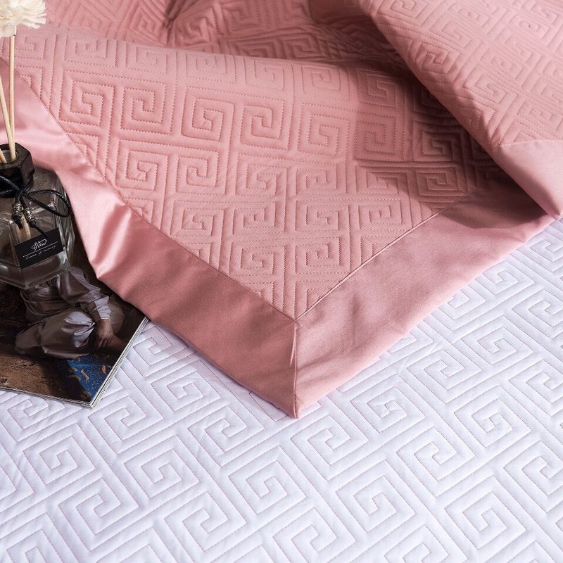 Copriletto in cotone di alta qualità, 100 pezzi, set da tre pezzi, trapuntato in cotone a fibra lunga, lenzuolo trapuntato in puro cotone, trapuntato da 1,8 m._voghion.com