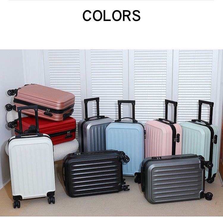 Sturdy and durable travel new student password box, 20 inch boarding case, zippered double-layer trolley case_voghion.com