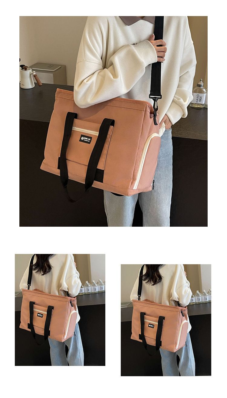 Modieuze lichtgewicht sport-fitnesstas Grote capaciteit Verplaatsbare draagbare opbergtas Schoenen Droog en nat Scheiding Yoga-trainingstas_voghion.com