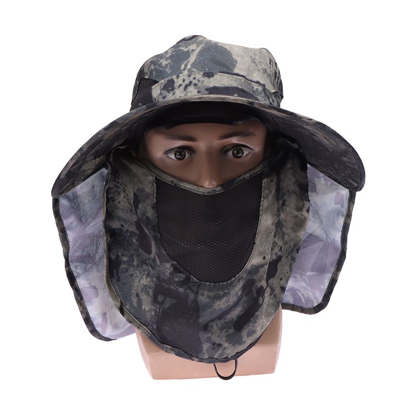 Ζεστό Πώληση 1PC Αναψυχή Ταξίδια 58-60cm Κεφάλι Unisex Άνδρες Γυναίκες Ψαράς Μεγάλος Αριθμός Προστατευτικό Λαιμού Σκίαση Προσώπου Αντηλιακό Καπέλο_voghion.com