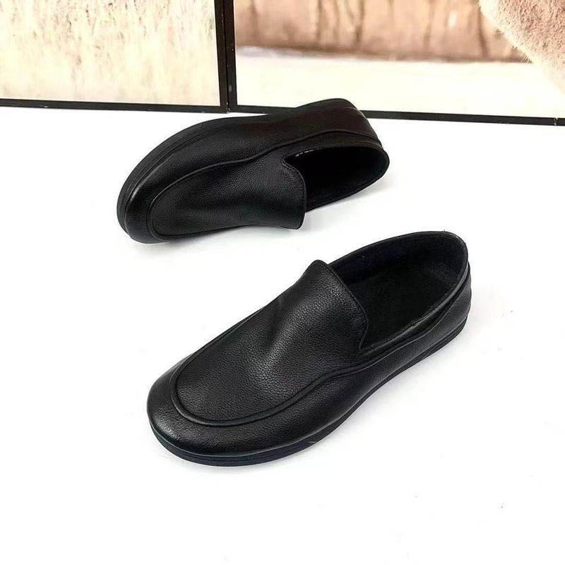 Mocassini da guida da uomo, comodi e con suola morbida, scarpe casual slip-on in pelle_voghion.com