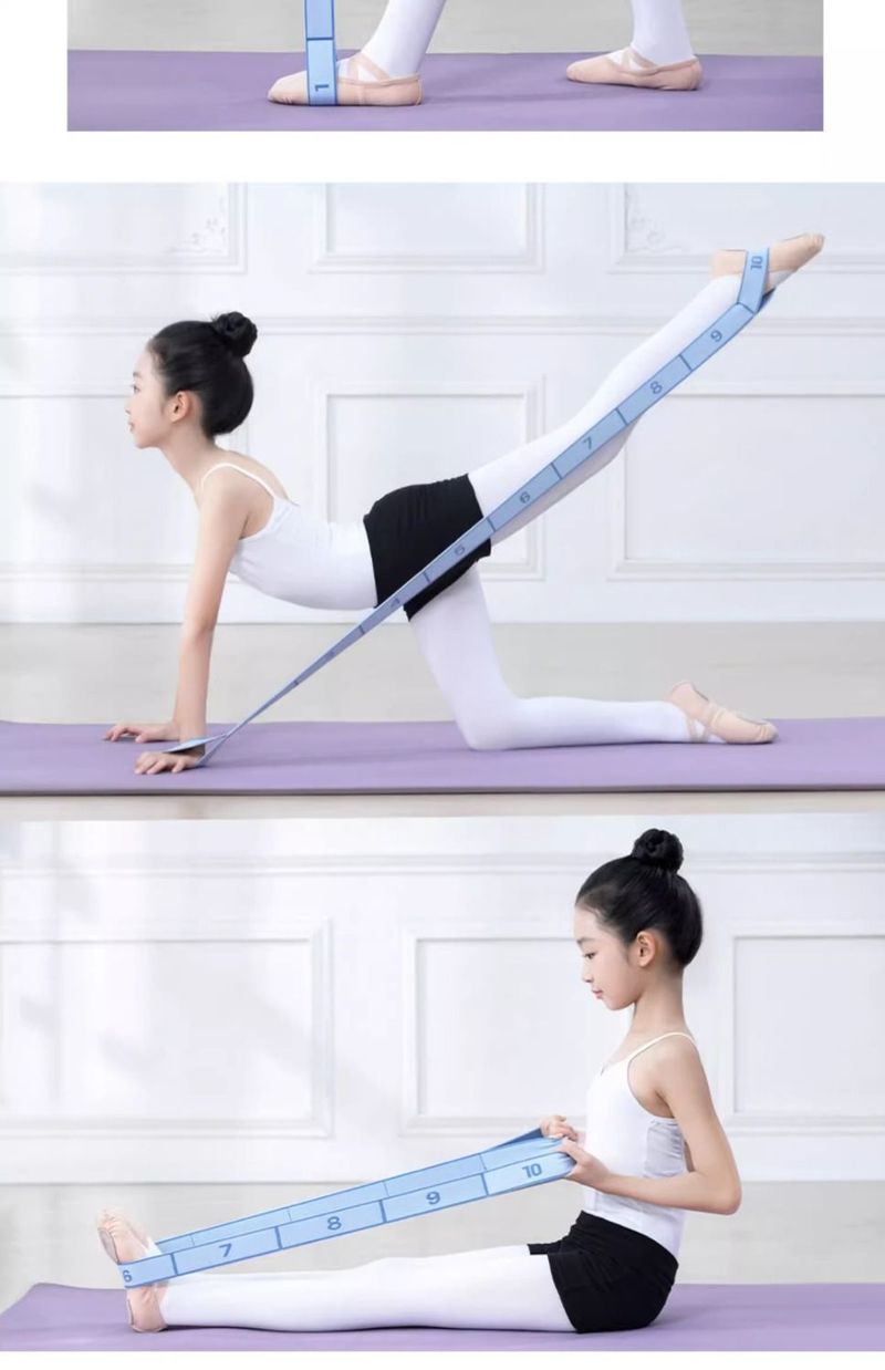 Children's Dance Practice Elastic Stretch Digital Segmented Yoga Latin Fitness Resistance Band_voghion.com