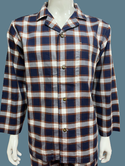 Best Seller Cotton Comfortable Custom Nightwear Plaid MEN PYJAMA SETS from Viet Nam Manufacturer_voghion.com