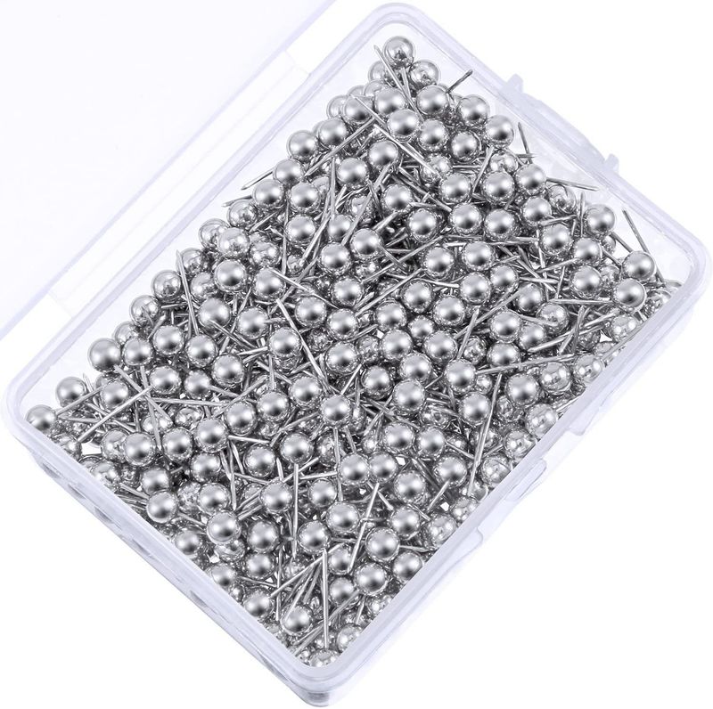 Factory direct office cork board fixed multi-color metal rose gold plastic pin ball ground pin_voghion.com