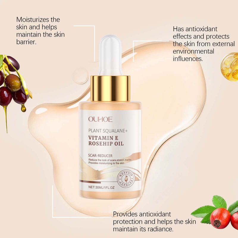 OUHOE Moisturizing Squalane Light Wrinkle Skin Care Essential Oil Smooth Skin Moisturizing And Firming Face Essential Oil_voghion.com