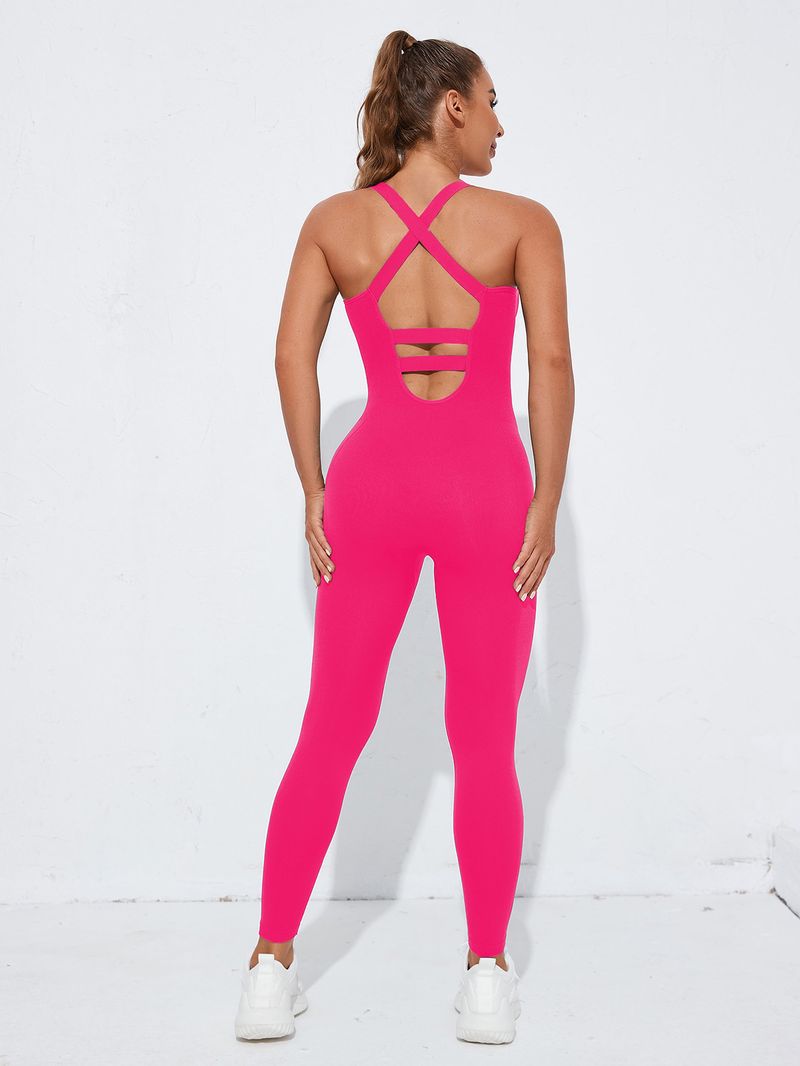 Dameklær Ny hurtigtørkende sømløs yoga-bodyshaper ett stykke sexy ermeløs ett stykke sports- og fitnessyogadress for kvinner_voghion.com