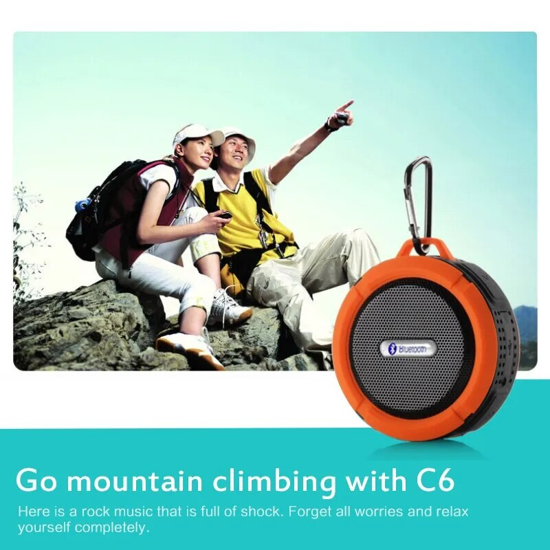 Bluetooth-compatible Speaker Big Suction Cup Bluetooth Stereo Outdoor Sports Mini TF Subwoofer Portable Waterproof_voghion.com