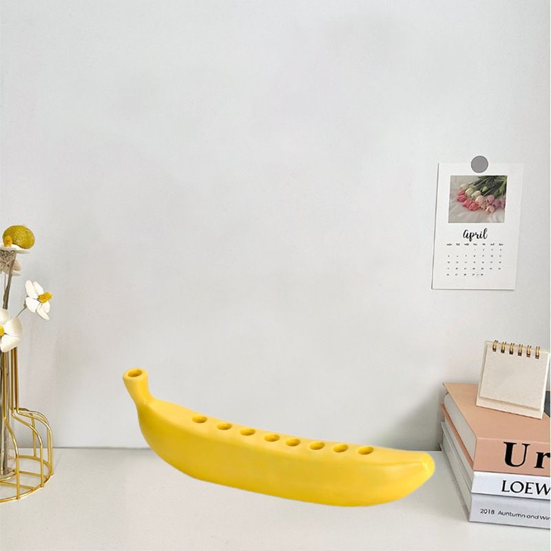 Support de bougie portable créatif et unique sur le thème de la banane_voghion.com