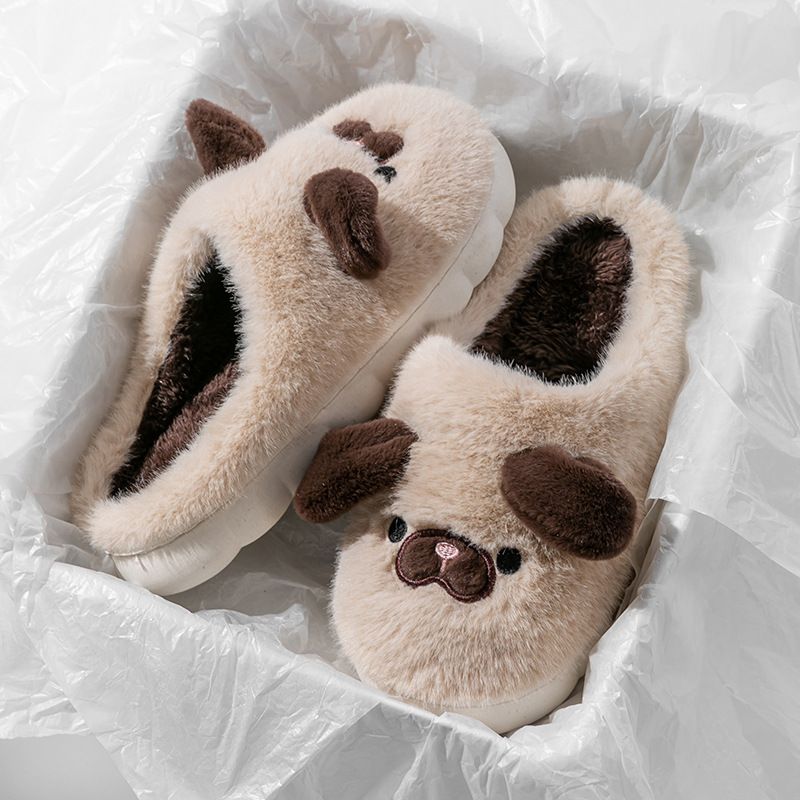 Pantofole invernali in peluche per donna e uomo – Scarpe da interno antiscivolo, foderate in pile ultra morbido (suola spessa, calde, lavabili in lavatrice)_voghion.com