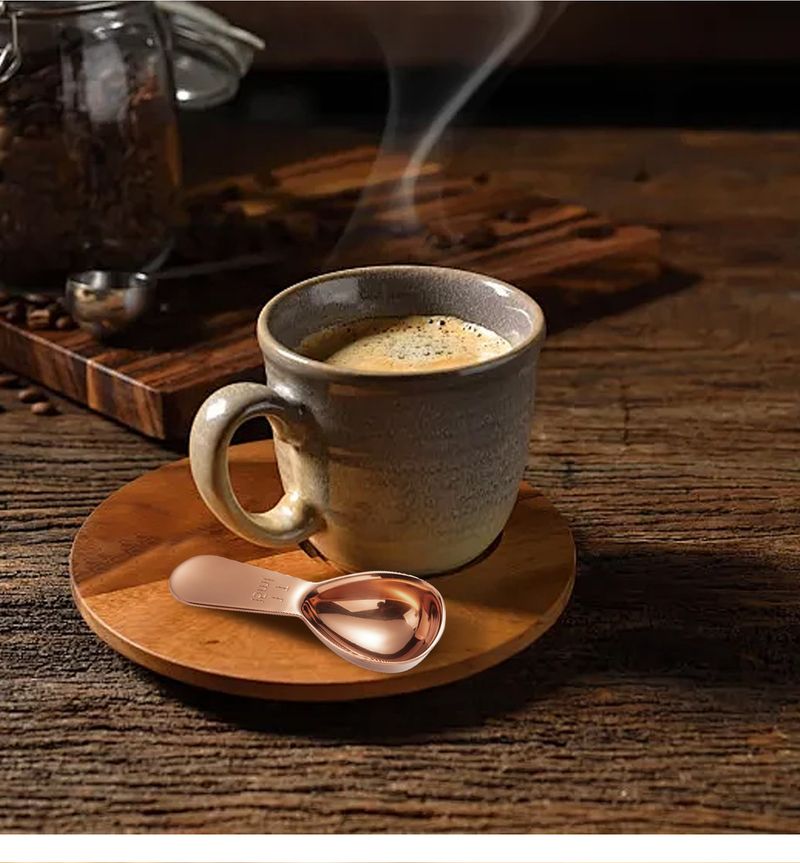 Stainless Steel 30ml Tea Coffee Beans Short Handle Measuring Milk Powder Spoon Baking Tool_voghion.com